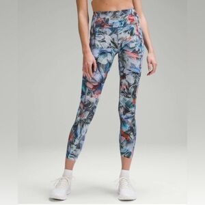 Lululemon Fast and Free High-Rise Tight 25" in Luminescent Floral Multi Size 6